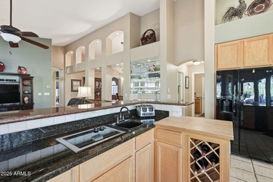 This rare, custom Ocotillo floor plan is masterfully designed to on Gold Canyon Golf Resort  in Arizona - for sale on GolfHomes.com, golf home, golf lot