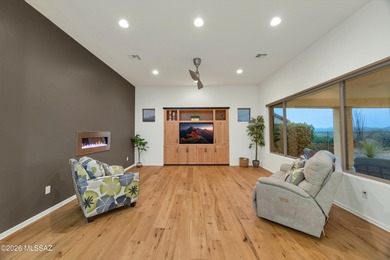 Panoramic desert, golf course + Tortolita Mountain views from on Saddlebrooke Ranch Golf Club in Arizona - for sale on GolfHomes.com, golf home, golf lot