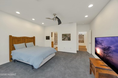 Panoramic desert, golf course + Tortolita Mountain views from on Saddlebrooke Ranch Golf Club in Arizona - for sale on GolfHomes.com, golf home, golf lot