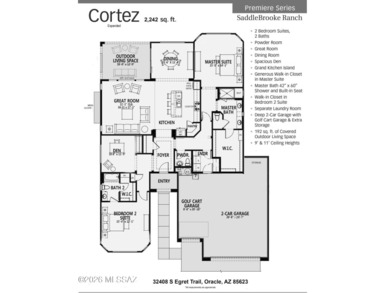 Panoramic desert, golf course + Tortolita Mountain views from on Saddlebrooke Ranch Golf Club in Arizona - for sale on GolfHomes.com, golf home, golf lot