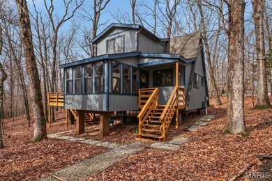 Tucked into the trees and perfectly positioned for privacy, The on Innsbrook Resort Golf Course in Missouri - for sale on GolfHomes.com, golf home, golf lot