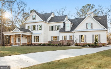 This stunning new-build estate home is set in a private on The Governors Towne Club in Georgia - for sale on GolfHomes.com, golf home, golf lot