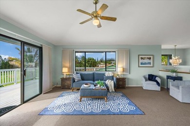 Tucked away on a flag lot, this sun-drenched 4-bedroom, 3-bath on Pukalani Country Club in Hawaii - for sale on GolfHomes.com, golf home, golf lot