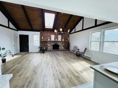 Escape to the Poconos in this beautifully updated 3-bedroom on Pocono Farms Country Club in Pennsylvania - for sale on GolfHomes.com, golf home, golf lot