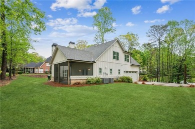 Custom Built in 2021, Master on Main, Level Wooded Backyard on on Royal Lakes Golf and Country Club in Georgia - for sale on GolfHomes.com, golf home, golf lot