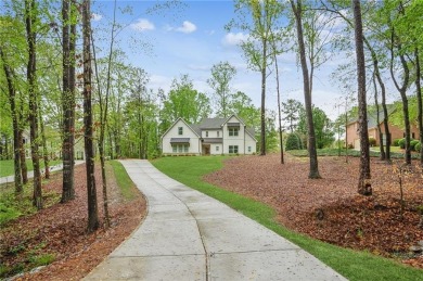 Custom Built in 2021, Master on Main, Level Wooded Backyard on on Royal Lakes Golf and Country Club in Georgia - for sale on GolfHomes.com, golf home, golf lot