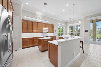 Welcome to this exceptional Porta Rosa villa, nestled within on Shadow Wood Preserve in Florida - for sale on GolfHomes.com, golf home, golf lot