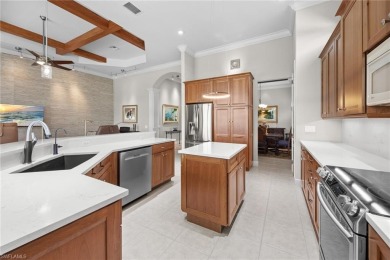 Welcome to this exceptional Porta Rosa villa, nestled within on Shadow Wood Preserve in Florida - for sale on GolfHomes.com, golf home, golf lot