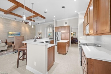 Welcome to this exceptional Porta Rosa villa, nestled within on Shadow Wood Preserve in Florida - for sale on GolfHomes.com, golf home, golf lot