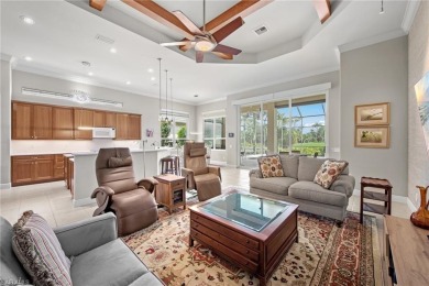 Welcome to this exceptional Porta Rosa villa, nestled within on Shadow Wood Preserve in Florida - for sale on GolfHomes.com, golf home, golf lot