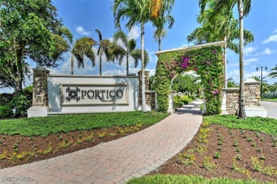 Spacious Oakmont Estate home in Portico overlooks a private on River Hall Country Club in Florida - for sale on GolfHomes.com, golf home, golf lot