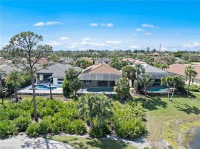 Welcome to this exceptional Porta Rosa villa, nestled within on Shadow Wood Preserve in Florida - for sale on GolfHomes.com, golf home, golf lot