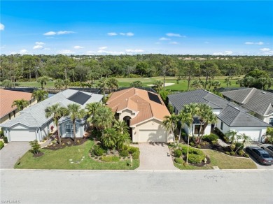 Welcome to this exceptional Porta Rosa villa, nestled within on Shadow Wood Preserve in Florida - for sale on GolfHomes.com, golf home, golf lot