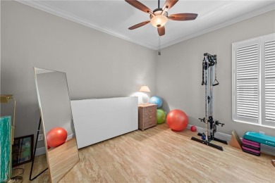 Live where luxury meets lifestyle in this rare Porta Rosa on Shadow Wood Preserve in Florida - for sale on GolfHomes.com, golf home, golf lot