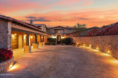 Embrace la dolce vita in this magnificent Tuscan estate on FireRock Country Club in Arizona - for sale on GolfHomes.com, golf home, golf lot