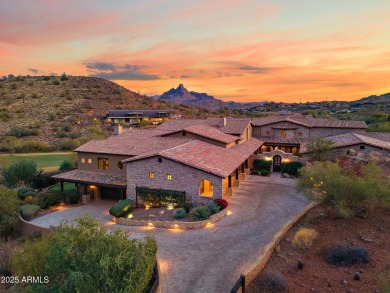 Embrace la dolce vita in this magnificent Tuscan estate on FireRock Country Club in Arizona - for sale on GolfHomes.com, golf home, golf lot