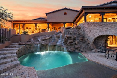 Embrace la dolce vita in this magnificent Tuscan estate on FireRock Country Club in Arizona - for sale on GolfHomes.com, golf home, golf lot