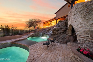 Embrace la dolce vita in this magnificent Tuscan estate on FireRock Country Club in Arizona - for sale on GolfHomes.com, golf home, golf lot