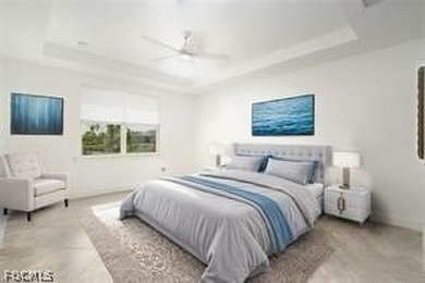 This popular 3-bedroom + den/home office floor plan with a 2-car on Babcock National Golf Course in Florida - for sale on GolfHomes.com, golf home, golf lot