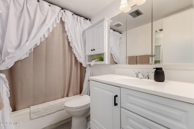 Enjoy relaxed living in this charming patio home positioned on Fountain of the Sun Country Club in Arizona - for sale on GolfHomes.com, golf home, golf lot