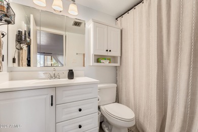 Enjoy relaxed living in this charming patio home positioned on Fountain of the Sun Country Club in Arizona - for sale on GolfHomes.com, golf home, golf lot