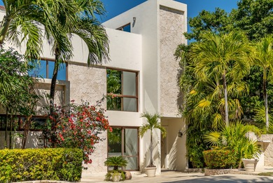 The villa consists of a main house and guesthouse, and is built on Bahia Principe Riviera Maya Golf Course in  - for sale on GolfHomes.com, golf home, golf lot