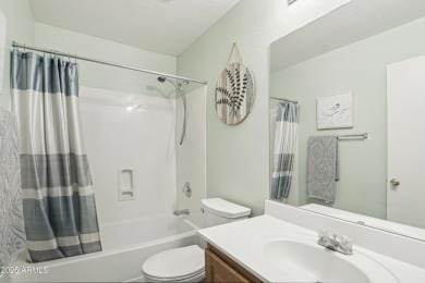 Charming and fully furnished, this delightful 2-bedroom on Mission Royale Golf Club in Arizona - for sale on GolfHomes.com, golf home, golf lot