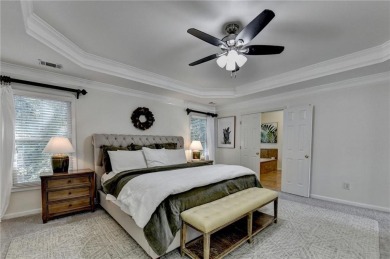 Poised on a 1/3-acre corner lot on a quiet cul-de-sac, this on Hamilton Mill Golf Club in Georgia - for sale on GolfHomes.com, golf home, golf lot