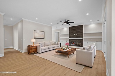 This beautifully crafted new construction home by Kirk Pigford on Thistle Golf Club in North Carolina - for sale on GolfHomes.com, golf home, golf lot