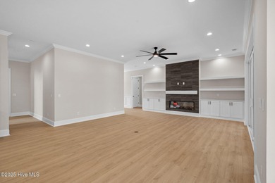 This beautifully crafted new construction home by Kirk Pigford on Thistle Golf Club in North Carolina - for sale on GolfHomes.com, golf home, golf lot