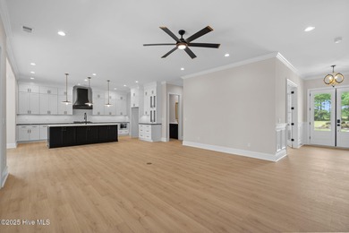 This beautifully crafted new construction home by Kirk Pigford on Thistle Golf Club in North Carolina - for sale on GolfHomes.com, golf home, golf lot