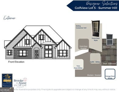 Check out this new plan by Trademark Quality Homes!  *The Summer on Raintree Country Club in Georgia - for sale on GolfHomes.com, golf home, golf lot