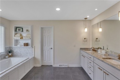 Cul-de-sac is home to custom blt Brick faced Beauty in Cranberry on Cranberry Highlands Golf Course in Pennsylvania - for sale on GolfHomes.com, golf home, golf lot