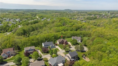 Cul-de-sac is home to custom blt Brick faced Beauty in Cranberry on Cranberry Highlands Golf Course in Pennsylvania - for sale on GolfHomes.com, golf home, golf lot