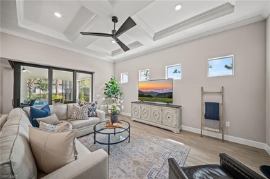 Built in 2022, this light-filled *Summerwood* floorplan home on Calusa Pines Golf Club in Florida - for sale on GolfHomes.com, golf home, golf lot