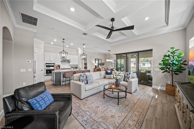 Built in 2022, this light-filled *Summerwood* floorplan home on Calusa Pines Golf Club in Florida - for sale on GolfHomes.com, golf home, golf lot