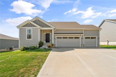 Welcome home to this stunning Reverse 1.5 Story in the coveted on Prairie Highlands Golf Course in Kansas - for sale on GolfHomes.com, golf home, golf lot