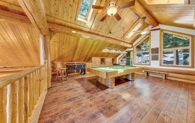 One of a kind, hand, crafted log home with extraordinary views on Lake Almanor Country Club in California - for sale on GolfHomes.com, golf home, golf lot