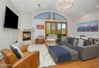 Indulge in breathtaking vistas from the expansive, airy living on Eagle Vail Golf Course in Colorado - for sale on GolfHomes.com, golf home, golf lot