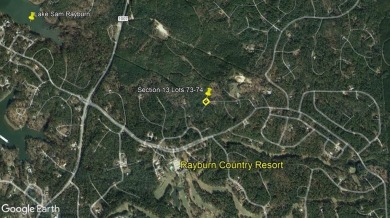 Two partially cleard and ready to build lots with access to on Rayburn Country Club in Texas - for sale on GolfHomes.com, golf home, golf lot