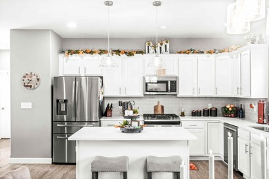 Welcome home to this Fox Creek gem built in 2021-where style on The Den at Fox Creek in Illinois - for sale on GolfHomes.com, golf home, golf lot