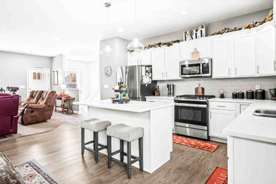 Welcome home to this Fox Creek gem built in 2021-where style on The Den at Fox Creek in Illinois - for sale on GolfHomes.com, golf home, golf lot