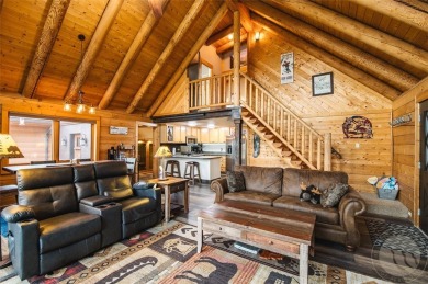 Beautiful rustic log home with modern comforts perfectly on Red Lodge Golf Club in Montana - for sale on GolfHomes.com, golf home, golf lot