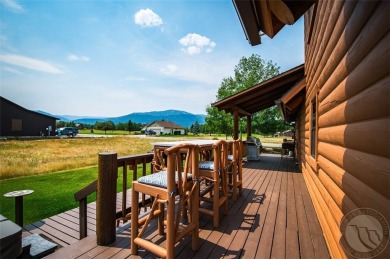 Beautiful rustic log home with modern comforts perfectly on Red Lodge Golf Club in Montana - for sale on GolfHomes.com, golf home, golf lot