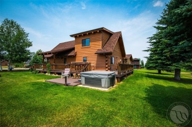 Beautiful rustic log home with modern comforts perfectly on Red Lodge Golf Club in Montana - for sale on GolfHomes.com, golf home, golf lot