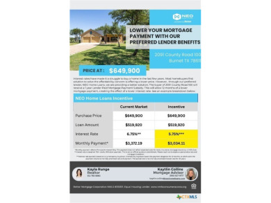 Oak Vista Subdivision - Burnet, TX
 3 Bedrooms | ?? 2 Bathrooms on Delaware Springs Golf Course in Texas - for sale on GolfHomes.com, golf home, golf lot