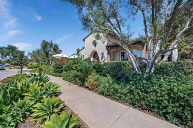 This charming single-level casita is ideally situated just a on The Santaluz Club in California - for sale on GolfHomes.com, golf home, golf lot