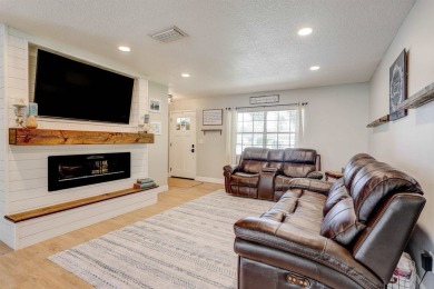 Charming 3BR/2BA concrete block home on the 8th tee of the St on St. Augustine Shores Golf Club in Florida - for sale on GolfHomes.com, golf home, golf lot