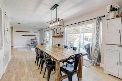 Charming 3BR/2BA concrete block home on the 8th tee of the St on St. Augustine Shores Golf Club in Florida - for sale on GolfHomes.com, golf home, golf lot