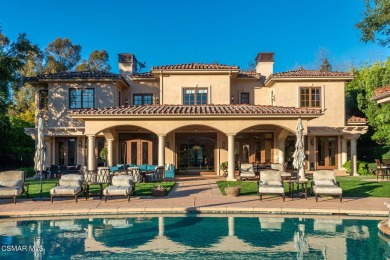 Authentic Mediterranean masterpiece with panoramic unobstructed on North Ranch Country Club in California - for sale on GolfHomes.com, golf home, golf lot